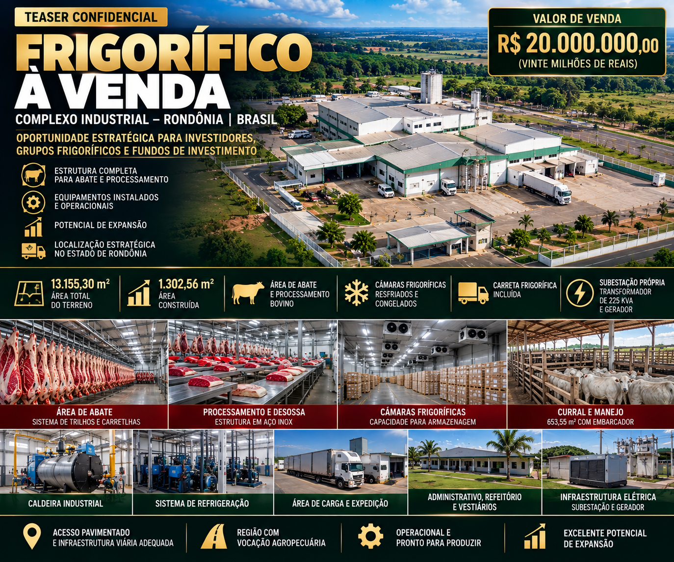 FRIGORÍFICO BOVINO EM RONDÔNIA